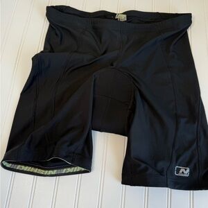 Nishiki Padded Cycling Shorts Mens XL Black Bike. 1454